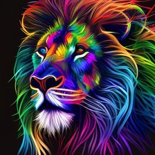 Схема вышивки «Лев»