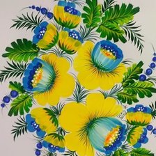 Схема вышивки «Петриковская роспись»