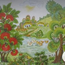 Схема вышивки «Петриковская роспись»