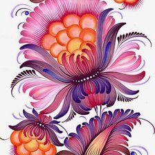 Схема вышивки «Петриковская роспись»