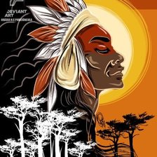 Схема вышивки «индейцы»