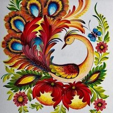 Схема вышивки «Петриковская роспись»