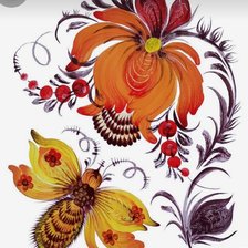 Схема вышивки «Петриковская роспись»