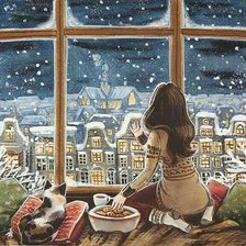 Схема вышивки «niños»