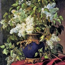 Схема вышивки «Букет сирени»