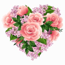 Схема вышивки «Сердце»