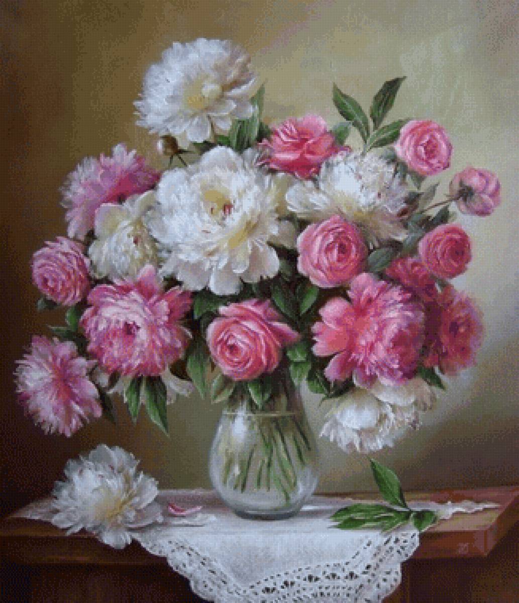 Букет из пионов - пионы - предпросмотр