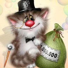 Схема вышивки «Богатый кот»