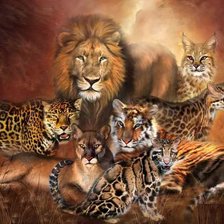 Схема вышивки «Кошки»