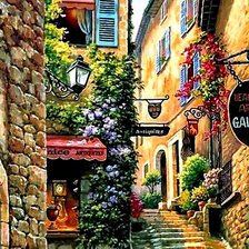 Схема вышивки «Улочка»