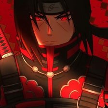 Схема вышивки «итачи учиха»