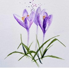 Схема вышивки «Весенние цветы»