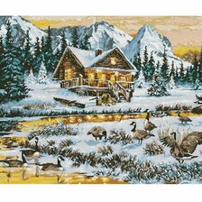 Схема вышивки «Zima .»