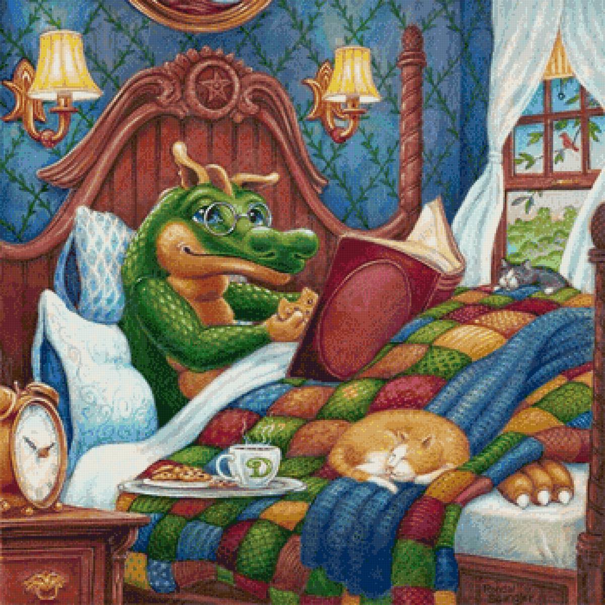 дракон ученый - фентази - предпросмотр