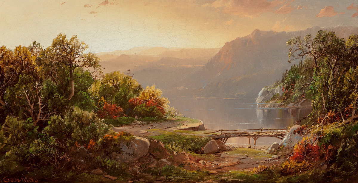 ОЗЕРО В ГОРАХ - пейзаж, горы - оригинал