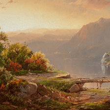 Схема вышивки «ОЗЕРО В ГОРАХ»