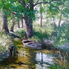 Схема вышивки «Лесная заводь»