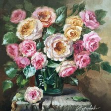 Схема вышивки «Букет роз»