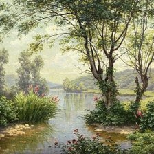 Схема вышивки «Летний пейзаж»