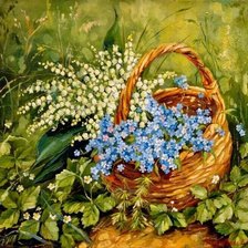 Схема вышивки «Весенняя корзина»