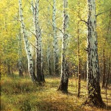 Схема вышивки «Лес»