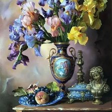 Схема вышивки «Ирисы»