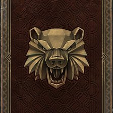 Схема вышивки «Ведьмак эмблема медведя»