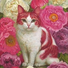 Схема вышивки «Red cat»