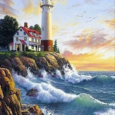 Схема вышивки «Маяк»