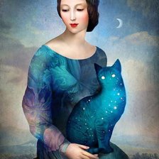 Схема вышивки «Ночной кот»