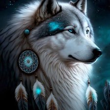 Схема вышивки «Волк2»