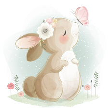 Схема вышивки «Зайка»