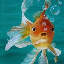 Схема вышивки «,,золотая рыбка,,»
