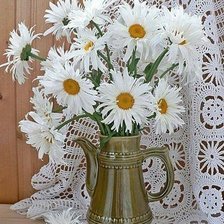 Схема вышивки «Букет ромашек»