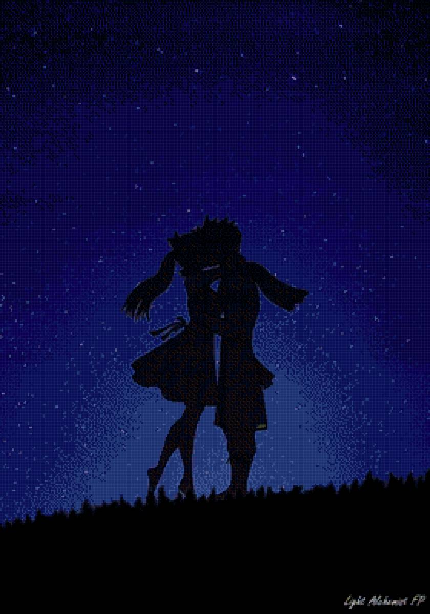 Нацу и Люси - люси, фейри тейл, нацу, аниме, хвост феи - предпросмотр