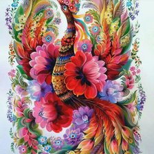 Схема вышивки «Петриковская роспись»