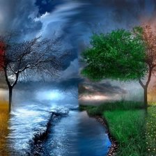 Схема вышивки «Времена года»