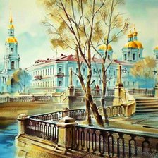 Схема вышивки «Питер»