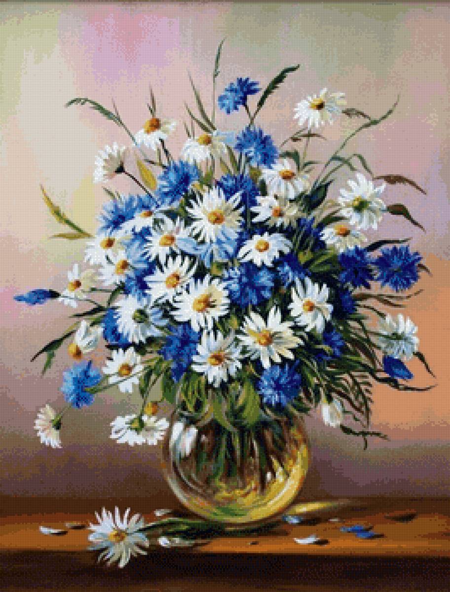 Букет полевых цветов - букет, полевые цветы, лето - предпросмотр