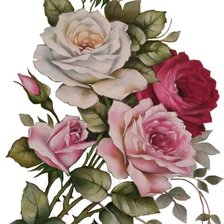 Схема вышивки «Розы»