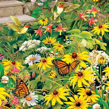 Схема вышивки «Краски лета»