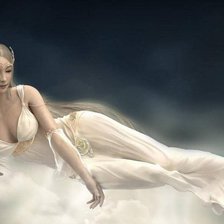 Схема вышивки «фея на облаке»