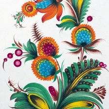 Схема вышивки «Петриковская роспись»