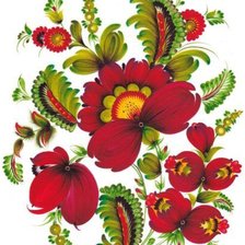 Схема вышивки «Петриковская роспись»