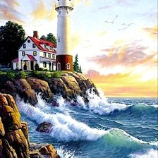 Схема вышивки «маяк»