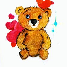 Схема вышивки «Медвежонок»