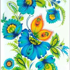 Схема вышивки «Петриковская роспись»