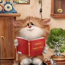 Схема вышивки «Кот»