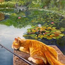 Схема вышивки «Рыболов»