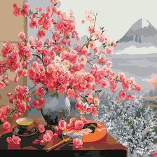 Схема вышивки «Весеннее чаепитие»